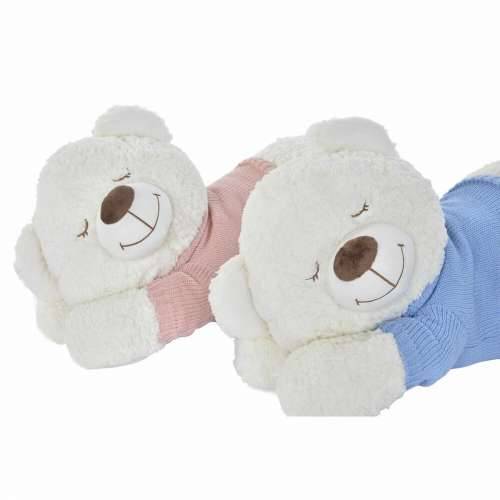 Plišani Medo DKD Home Decor 70 x 30 x 30 cm Plava Roza Bijela Children’s (2 kom.) Cijena