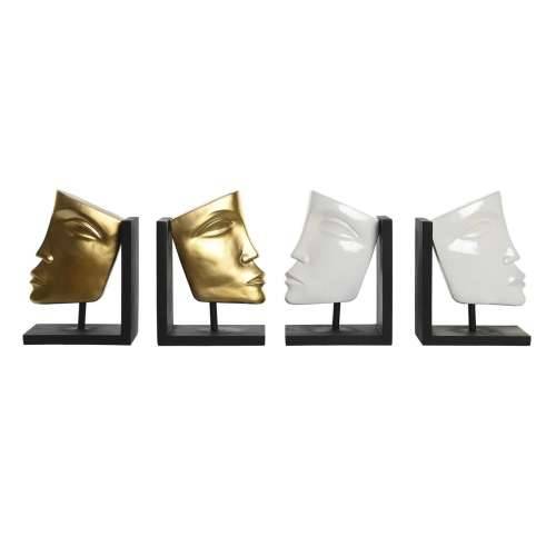 Grāmatbalsts DKD Home Decor Bijela zlatan Smola moderan Lice 30,5 x 10 x 22 cm (2 kom.) Cijena