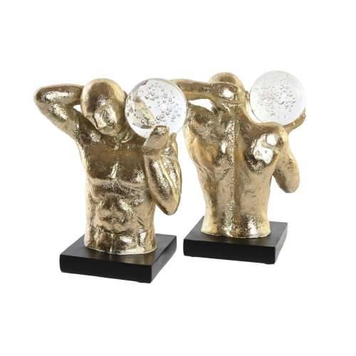 Grāmatbalsts DKD Home Decor Smola Moški moderan (31 x 10 x 19,3 cm) Cijena