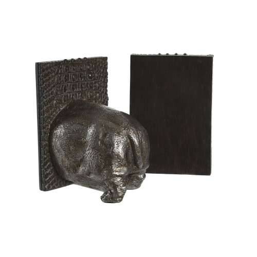 Grāmatbalsts DKD Home Decor 15 x 11 x 17 cm Smola Kolonijalni Cijena