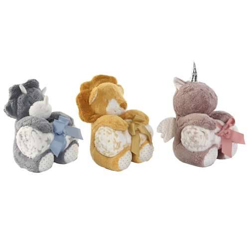 Poklon Set za Bebu Home ESPRIT Rumena Plava Roza Poliester (3 kom.) Cijena