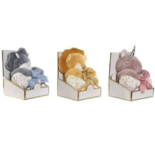 Poklon Set za Bebu Home ESPRIT Rumena Plava Roza Poliester (3 kom.) Cijena