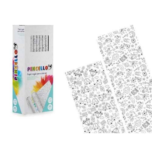 Ukrasni papir Pincello 80GR - COLOREAR 0,7 x 1,5 m Vozila Vanzemaljac (50 kom.) Cijena