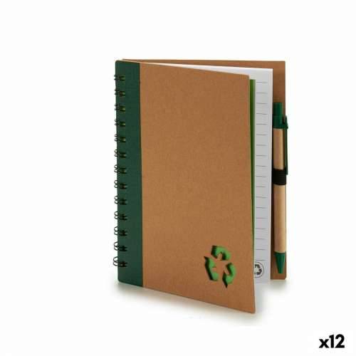 Spiralni Blok s Kemijskom Olovkom Pincello AR1810128 1 x 18 x 14 cm Reciklirani Karton (12 kom.) Cijena
