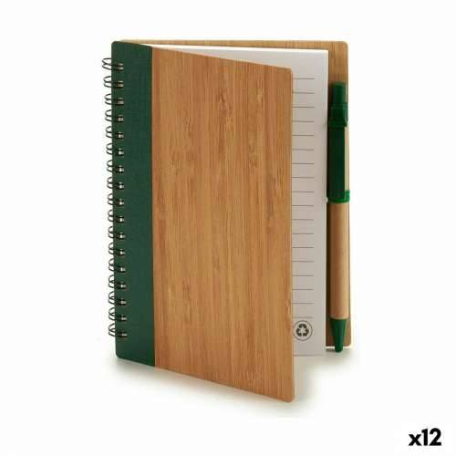 Spiralni Blok s Kemijskom Olovkom Pincello AR1810133 1 x 16 x 12 cm Bambus (12 kom.) Cijena