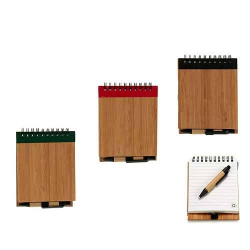 Spiralni Blok s Kemijskom Olovkom Pincello AR1810135 1 x 10 x 13 cm Bambus (24 kom.) Cijena
