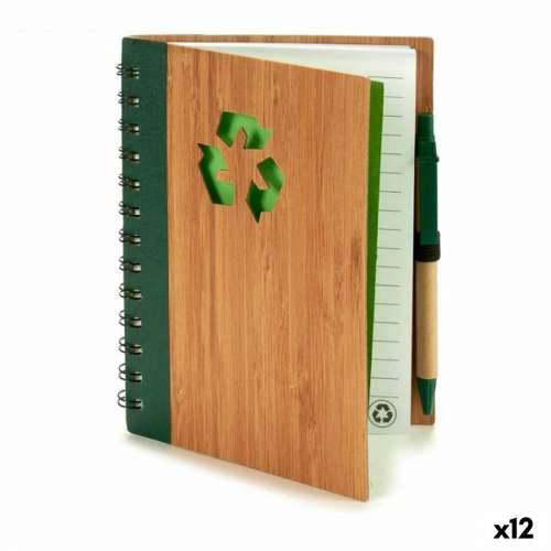 Spiralni Blok s Kemijskom Olovkom Pincello AR1810136 1 x 18 x 14 cm Bambus (12 kom.) Cijena