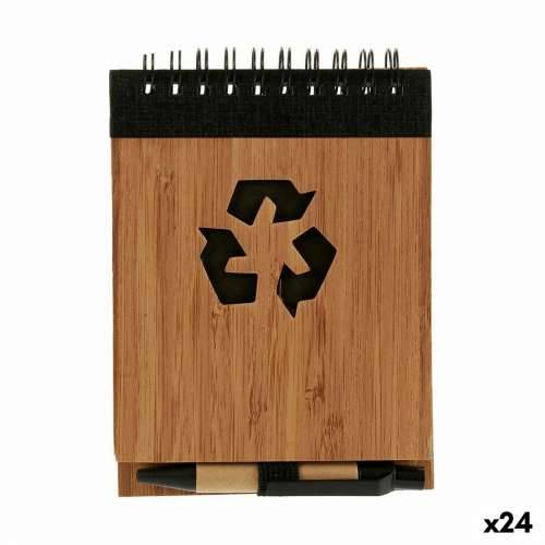 Spiralni Blok s Kemijskom Olovkom Pincello AR1810139 1 x 10 x 13 cm Bambus (24 kom.) Cijena