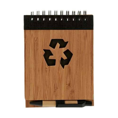 Spiralni Blok s Kemijskom Olovkom Pincello AR1810139 1 x 10 x 13 cm Bambus (24 kom.) Cijena