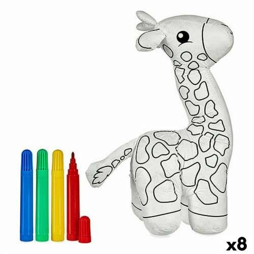 Plišanac za bojanje Pincello ST448 Bijela Crna 9 x 23 x 15 cm Žirafa (8 kom.) Cijena