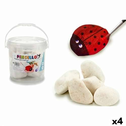 Set ukrasnog kamenja Pincello Bijela 3 Kg 18 x 16 x 18 cm Ručne radove (4 kom.) Cijena