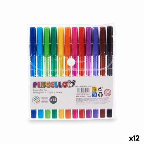 Set Kemijskih Olovaka Pincello 478 Rumena Plava Crvena Zelena Pisana Oranžna (12 kom.) Cijena