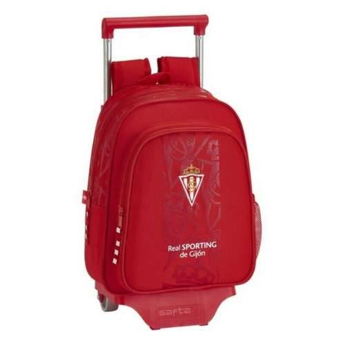 Školski Ruksak s Kotačima 705 Real Sporting de Gijón Crvena (27 x 10 x 67 cm) Cijena