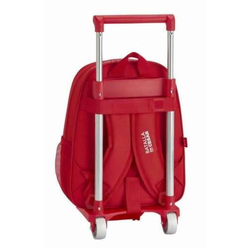 Školski Ruksak s Kotačima 705 Real Sporting de Gijón Crvena (27 x 10 x 67 cm) Cijena