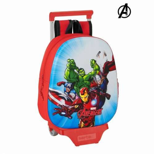 Školski 3D Ruksak s Kotačima 0.85 The Avengers Crvena (28 x 10 x 67 cm) Cijena