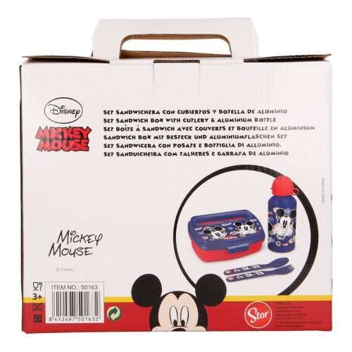 Set Dječjeg Posuđa Mickey Mouse Happy smiles 21 x 18 x 7 cm Crvena Plava Cijena
