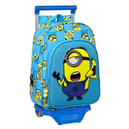 Školski Ruksak s Kotačima Minions Minionstatic Plava (26 x 34 x 11 cm) Cijena