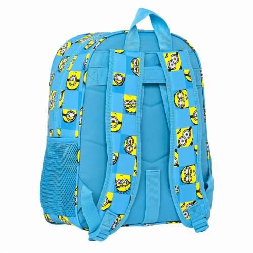 Školski Ruksak Minions Minionstatic Plava 32 x 38 x 12 cm Cijena