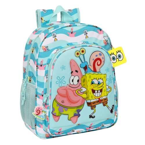 Školski Ruksak Spongebob Stay positive Plava Bijela 32 x 38 x 12 cm Cijena