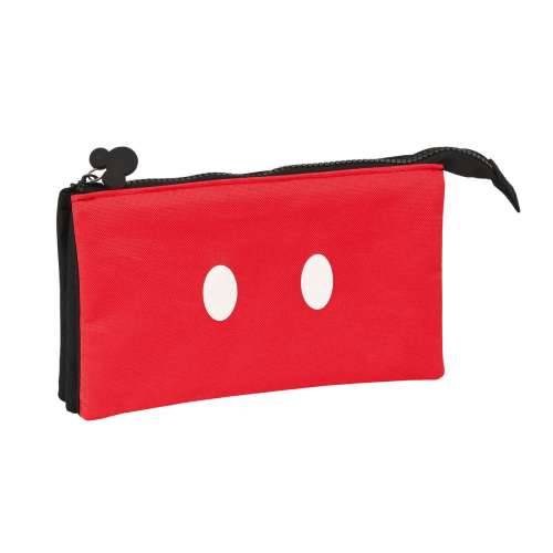 Trostruka pernica Mickey Mouse Clubhouse Mickey mood Crna Crvena 22 x 12 x 3 cm Cijena