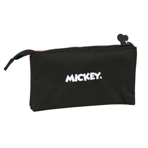 Trostruka pernica Mickey Mouse Clubhouse Mickey mood Crna Crvena 22 x 12 x 3 cm Cijena