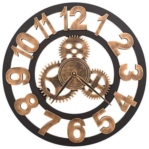 Zidni sat metalni 58 cm zlatno-crni Cijena