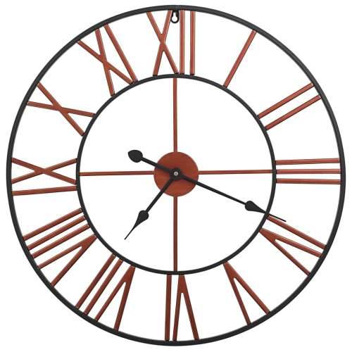 Zidni sat metalni 58 cm crveni Cijena