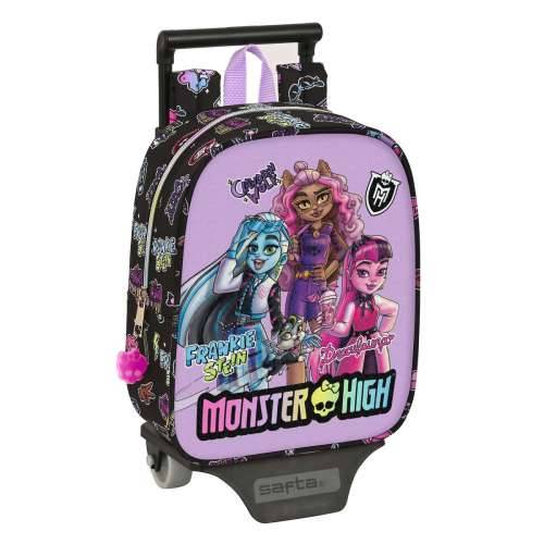 Školski Ruksak s Kotačima Monster High Creep Crna 22 x 27 x 10 cm Cijena