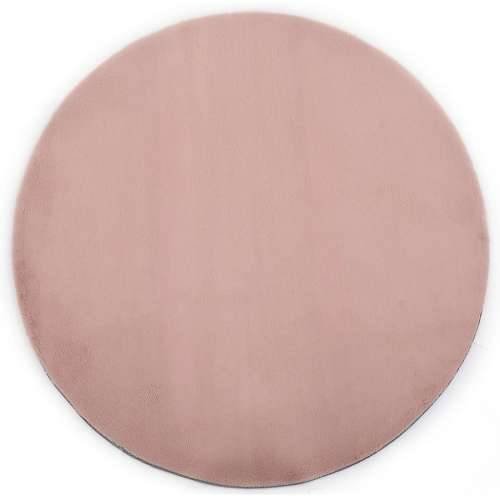 Tepih od umjetnog zečjeg krzna 160 cm blijedo ružičasti Cijena
