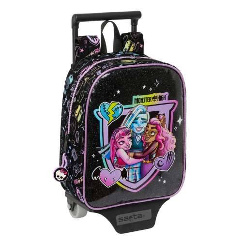 Školski Ruksak s Kotačima Monster High Crna 22 x 27 x 10 cm Cijena