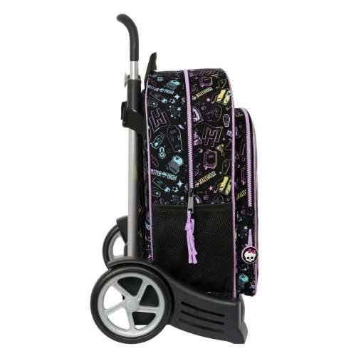 Školski Ruksak s Kotačima Monster High Crna 33 x 42 x 14 cm Cijena