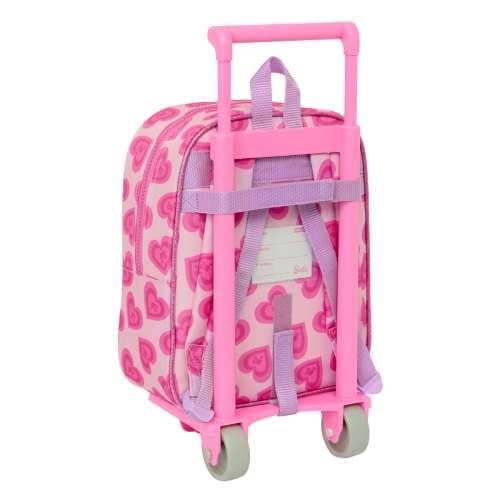 Školski Ruksak s Kotačima Barbie Love Roza 22 x 27 x 10 cm Cijena