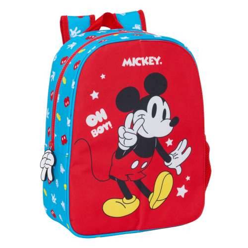Školski Ruksak Mickey Mouse Clubhouse Fantastic Plava Crvena 26 x 34 x 11 cm Cijena