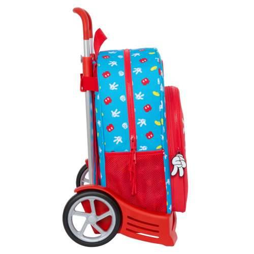 Školski Ruksak s Kotačima Mickey Mouse Clubhouse Fantastic Plava Crvena 33 x 42 x 14 cm Cijena