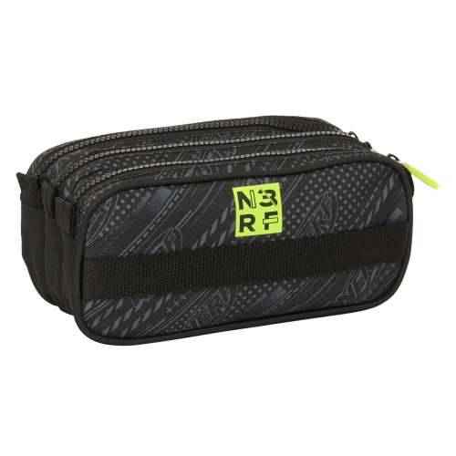 Trostruka pernica Nerf Get ready Crna 21,5 x 10 x 8 cm Cijena