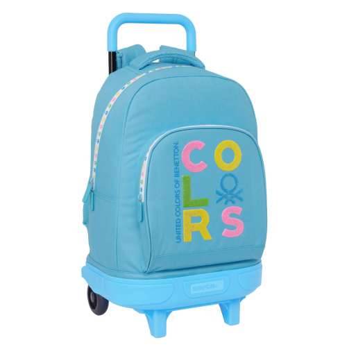 Školski Ruksak Benetton Spring Nebesko plava 33 x 45 x 22 cm Cijena