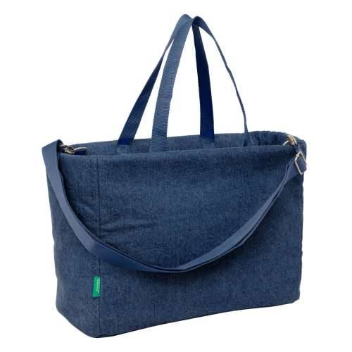 Torba Benetton Denim Plava 40 x 31 x 17 cm Cijena