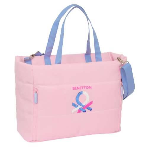 Torba Benetton Pink Roza 40 x 31 x 17 cm Cijena