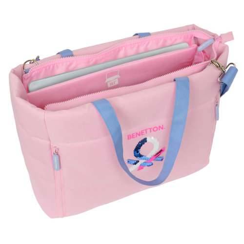 Torba Benetton Pink Roza 40 x 31 x 17 cm Cijena