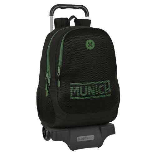 Školski Ruksak s Kotačima Munich Caviar Crna 32 x 44 x 16 cm Cijena