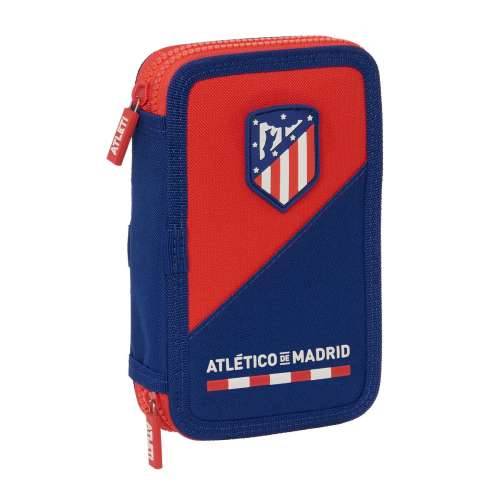 Dvostruka pernica Atlético Madrid Plava Crvena 12.5 x 19.5 x 4 cm (28 Dijelovi) Cijena