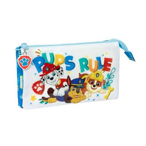 Trostruka pernica The Paw Patrol Pups rule Plava 22 x 12 x 3 cm Cijena