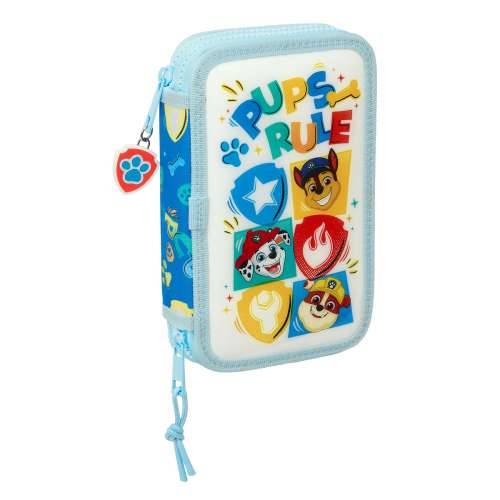 Dvostruka pernica The Paw Patrol Pups rule Plava 12.5 x 19.5 x 4 cm 28 Dijelovi Cijena