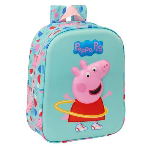 Školski Ruksak Peppa Pig Zelena Roza 22 x 27 x 10 cm 3D Cijena