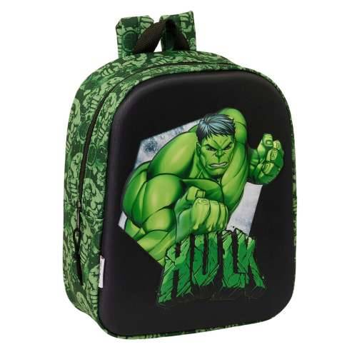 Školski Ruksak Hulk Crna Zelena 22 x 27 x 10 cm 3D Cijena
