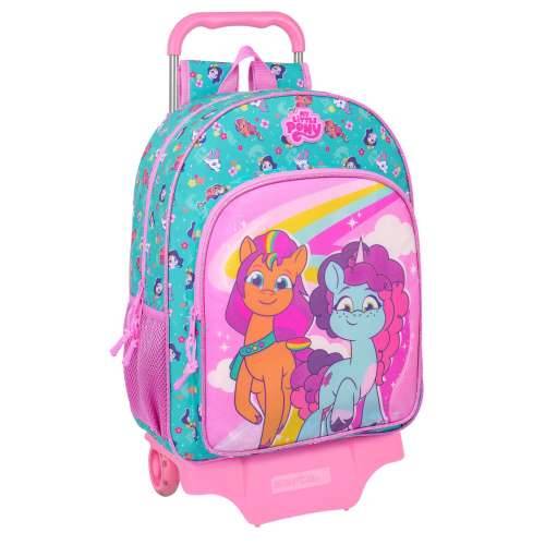 Školski Ruksak s Kotačima My Little Pony Magic Roza Turkizno 33 x 42 x 14 cm Cijena