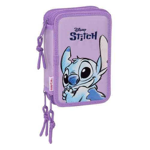 Trodijelna Pernica Lilo & Stitch Sweet Plava Lila 12,5 x 19,5 x 5,5 cm 36 Dijelovi Cijena