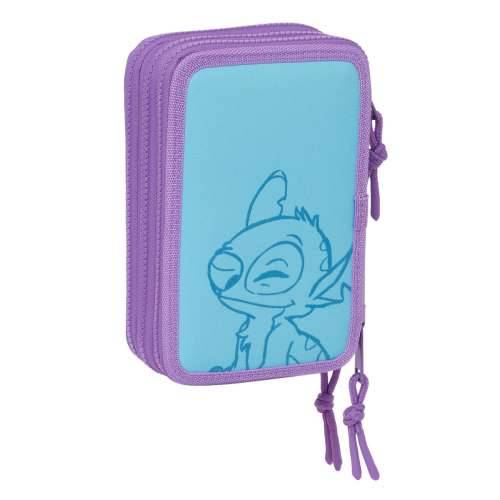 Trodijelna Pernica Lilo & Stitch Sweet Plava Lila 12,5 x 19,5 x 5,5 cm 36 Dijelovi Cijena