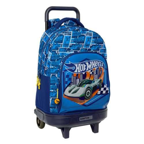 Školski Ruksak s Kotačima Hot Wheels Sonny Mornarsko plava 33 x 45 x 22 cm Cijena