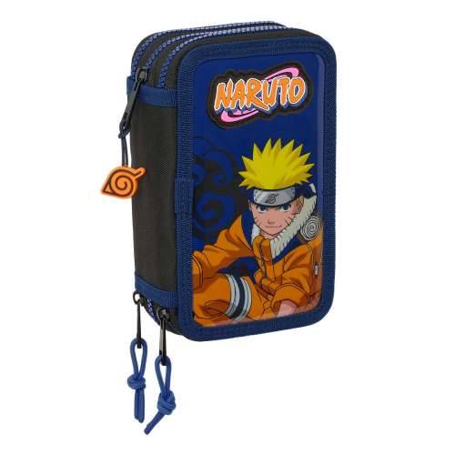 Trodijelna Pernica Naruto Ninja Plava Crna 12,5 x 19,5 x 5,5 cm 36 Dijelovi Cijena